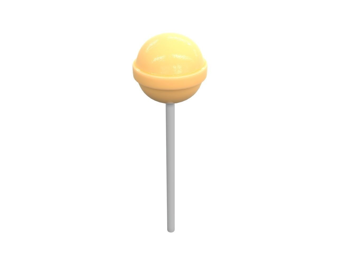 Round lollipop 3D model_2