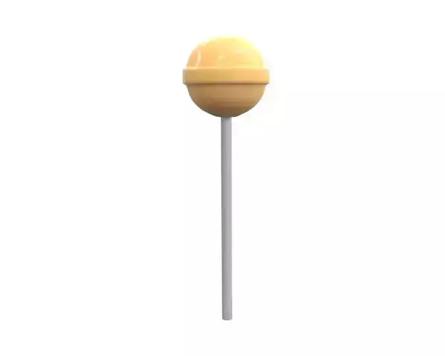 Round lollipop 3D model