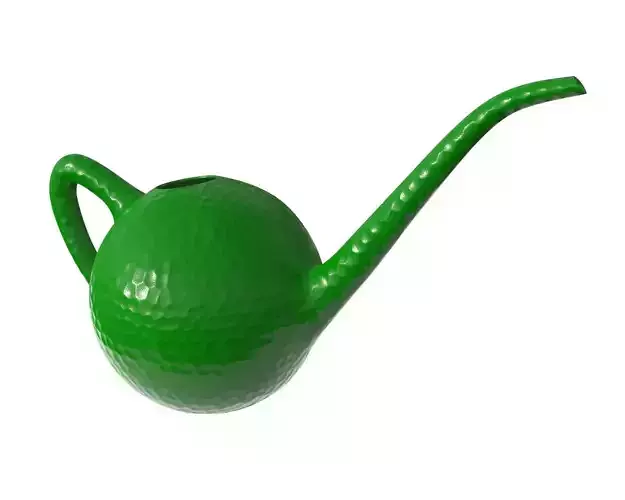Watering can plastic colored 3D model