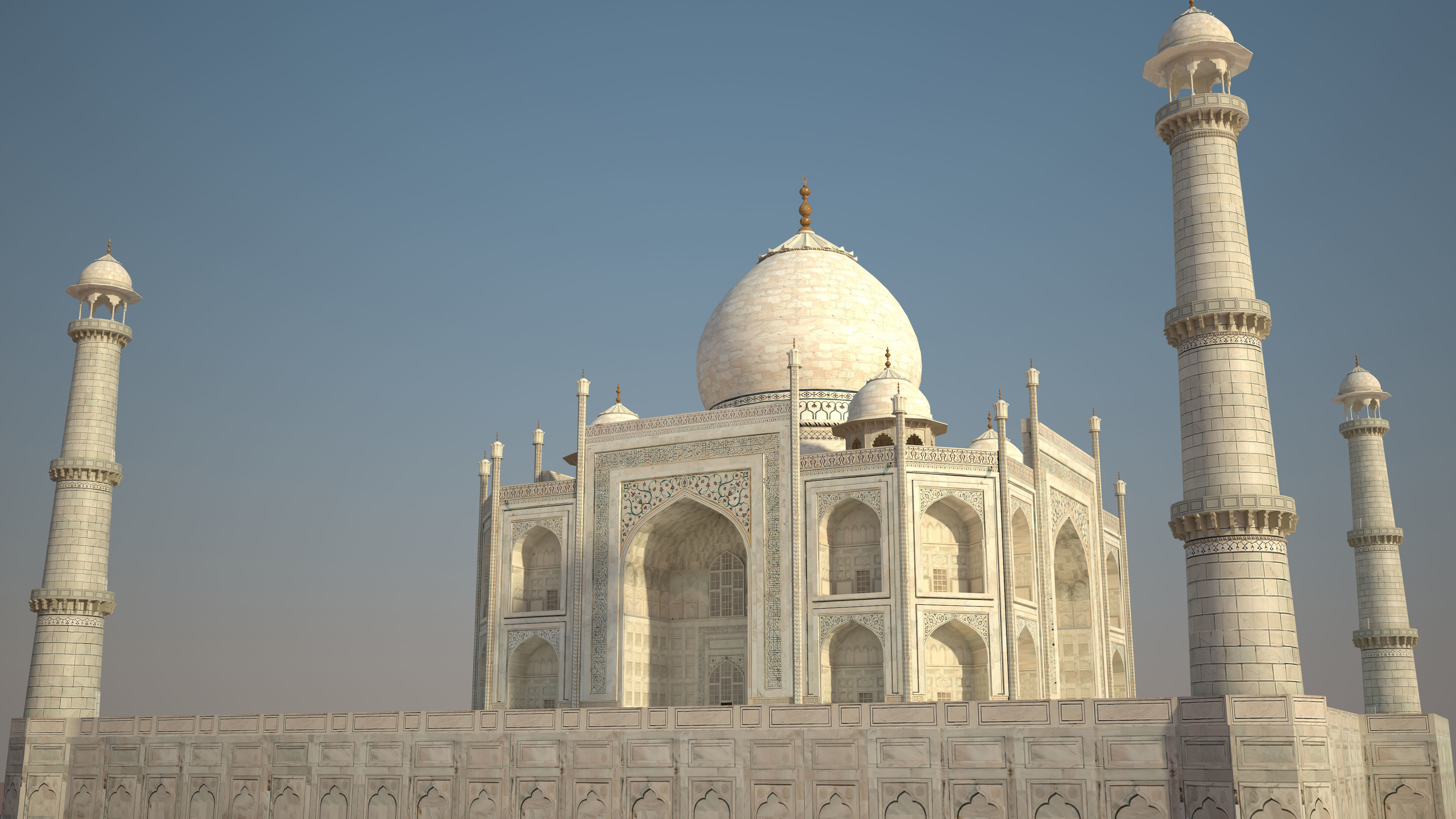Taj Mahal  Low-poly 3D model_2