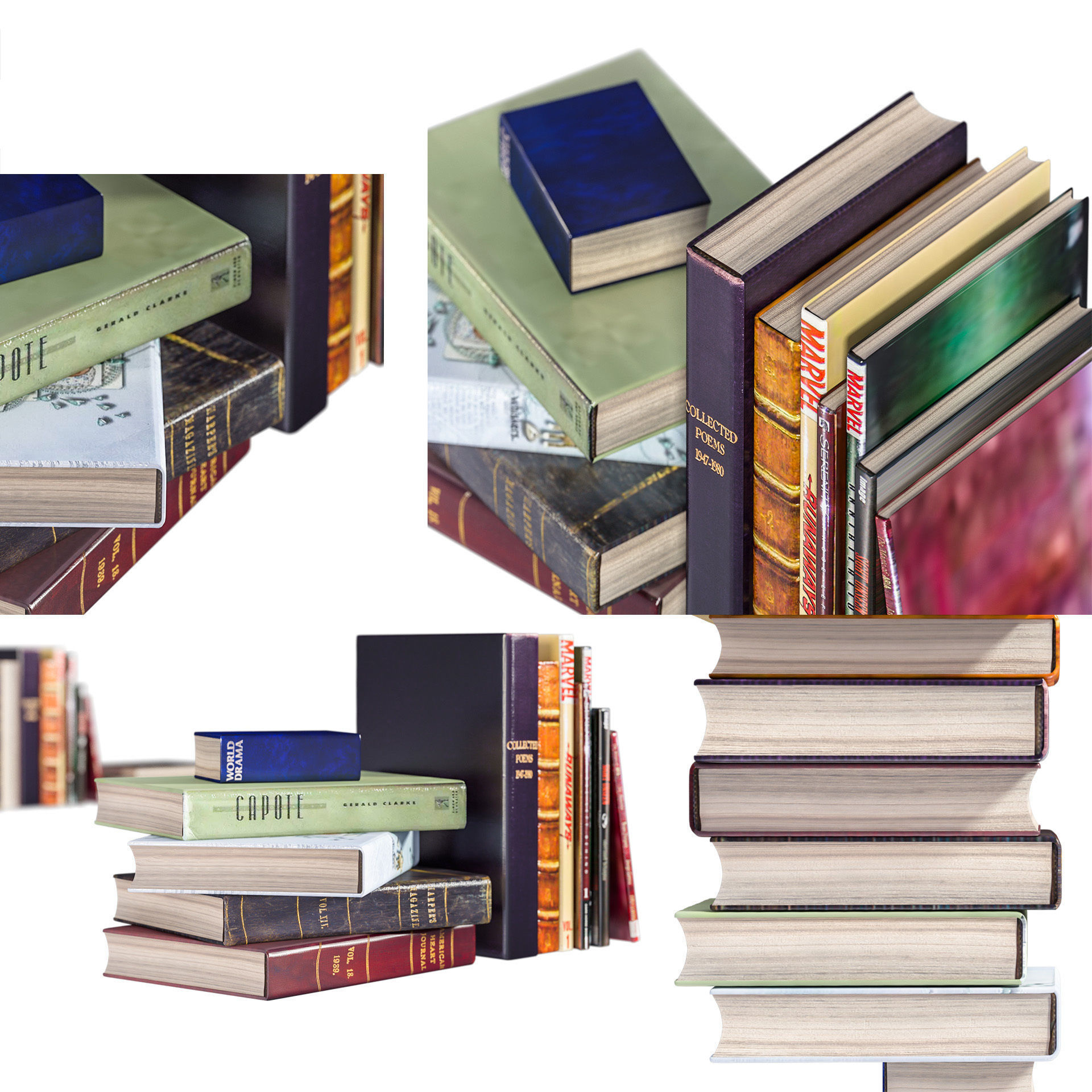 L3DV02G05 - books set 3D model_1