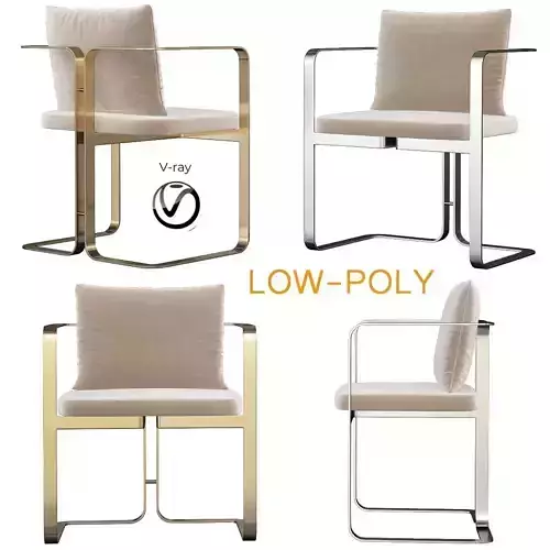 S2 Murena chair by Marta Sala 3d model Low-poly 3D model