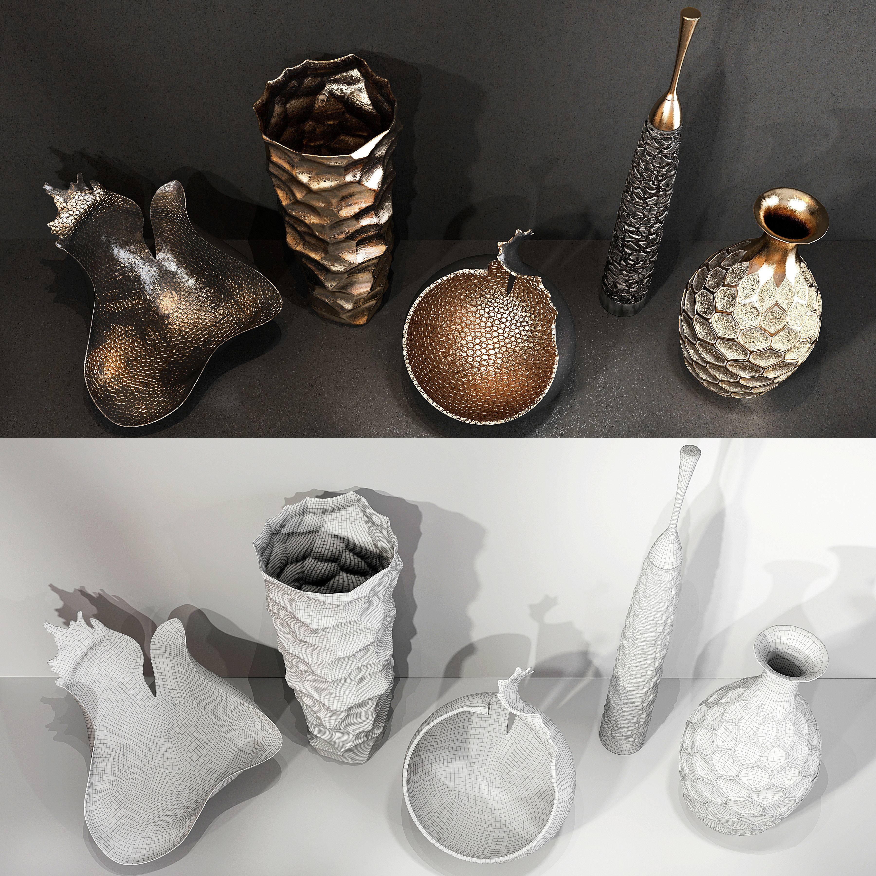 Decor set 52 3D model_2