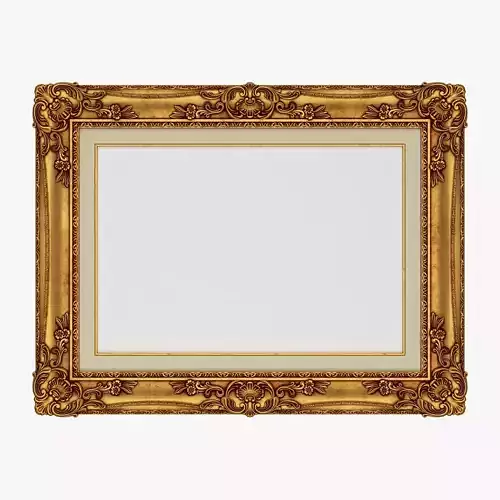 Frame picture gold v3 3D model