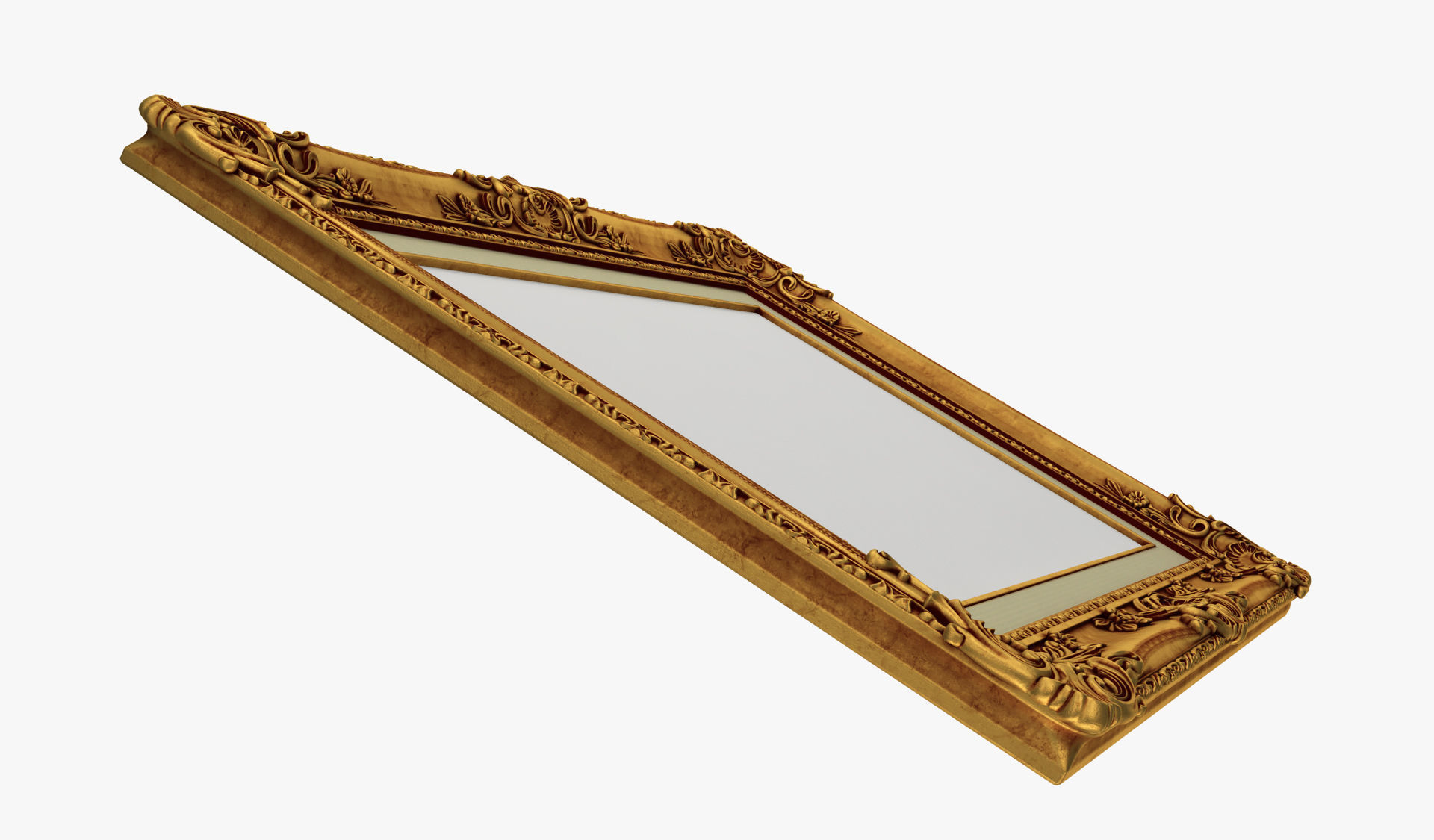Frame picture gold v3 3D model_5