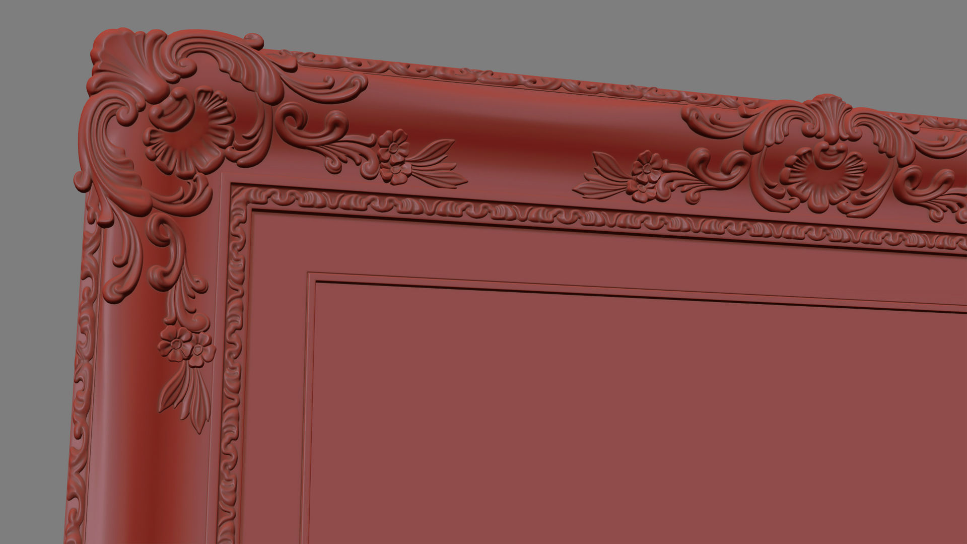 Frame picture gold v3 3D model_11