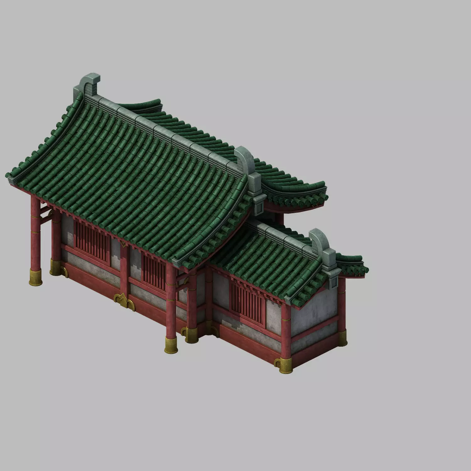Game Building - Yan overlooking the house 01 3D model_0