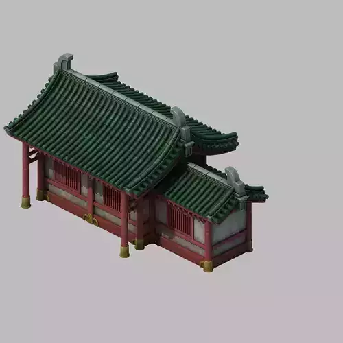 Game Building - Yan overlooking the house 01