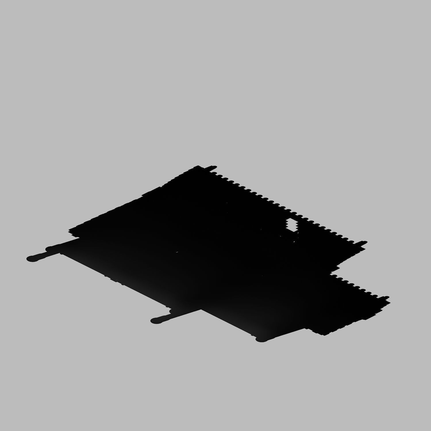 Game Building - Yan overlooking the house 01 3D model_4