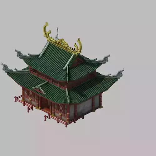 Game Building - Yan overlooking the house 02