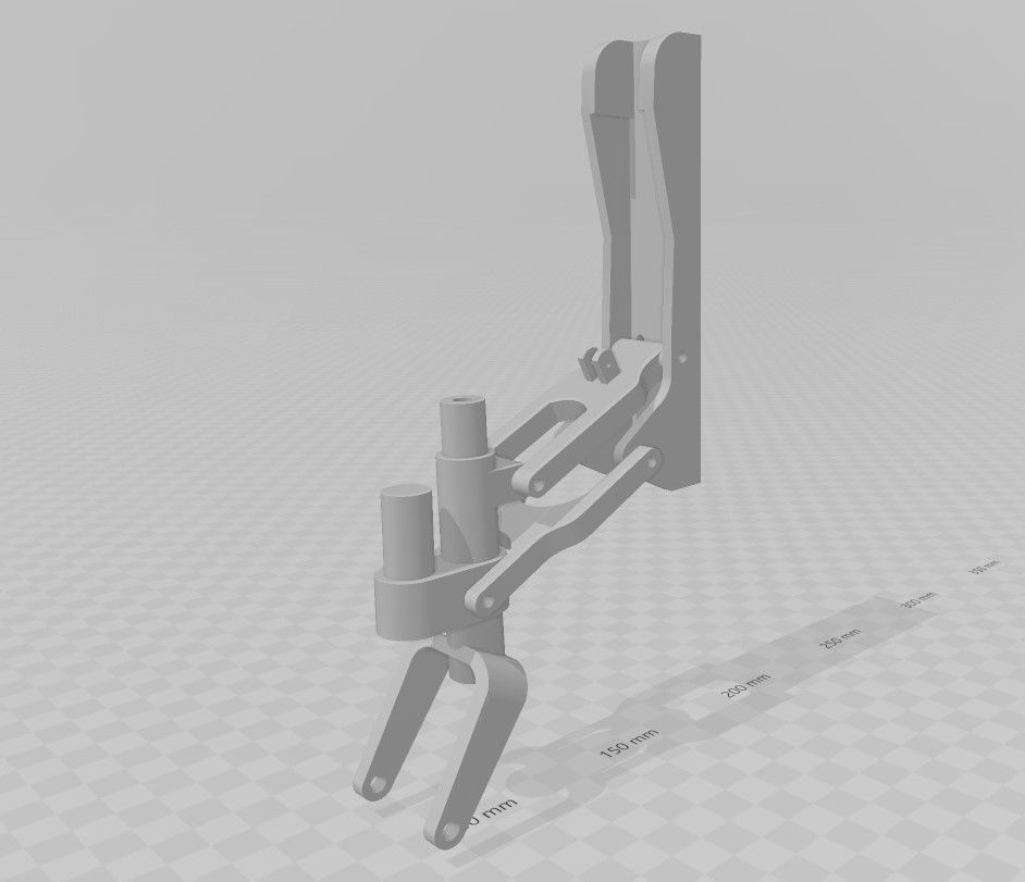 6th Scale retracting tailwheel assembly for FW-190 WW2 fighter 3D print model_2