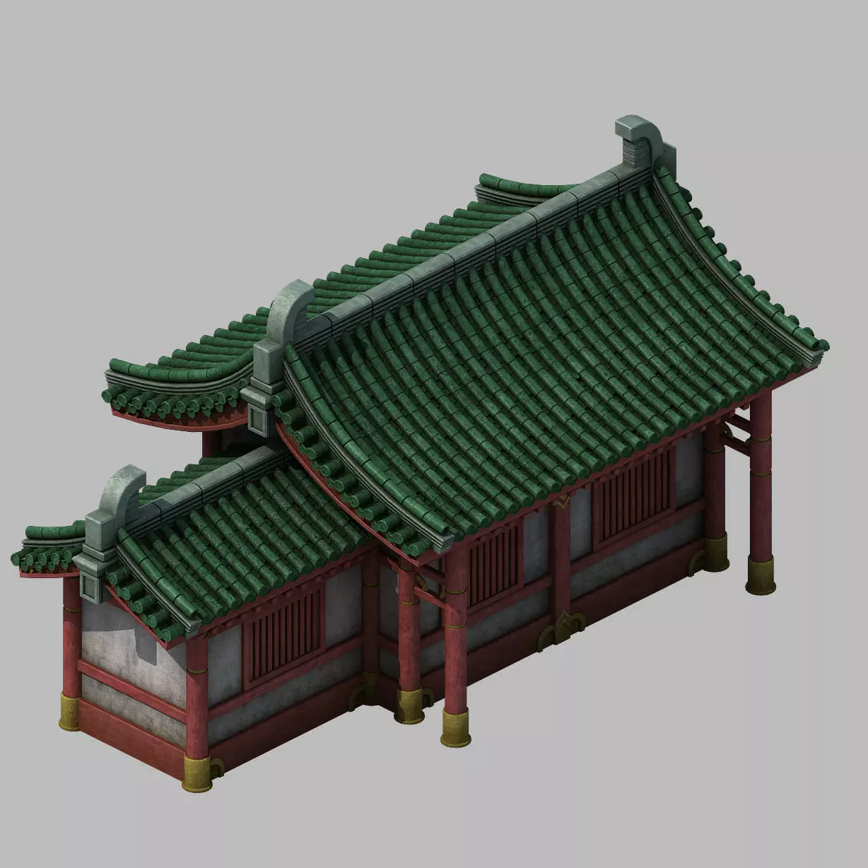 Game Building - Yan overlooking the house 05 3D model_0