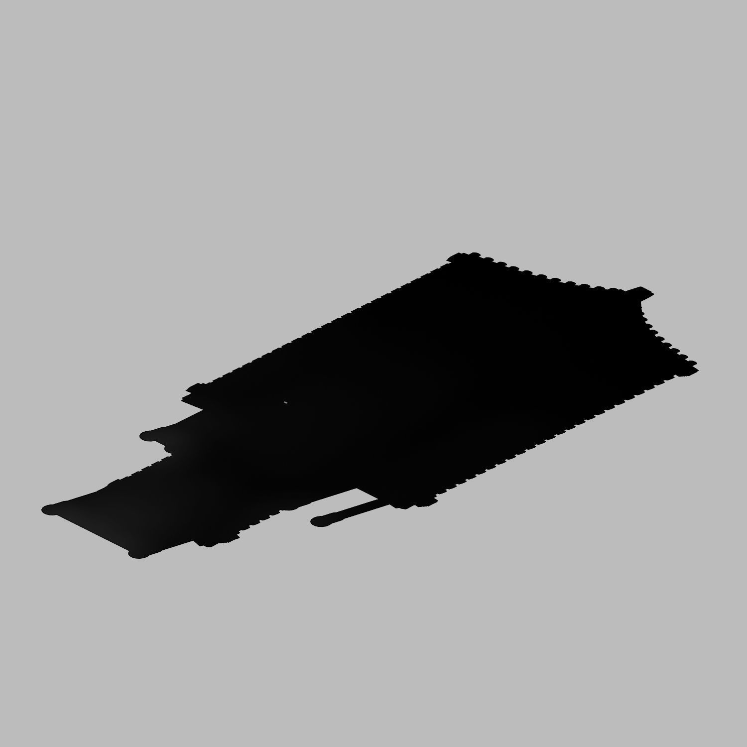 Game Building - Yan overlooking the house 05 3D model_4