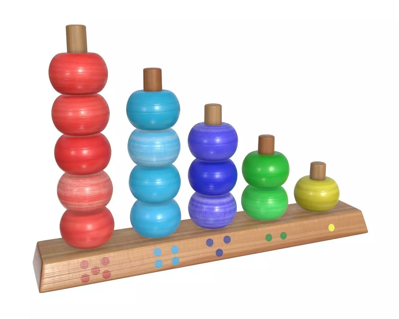 Scores wooden toy 3D model_0