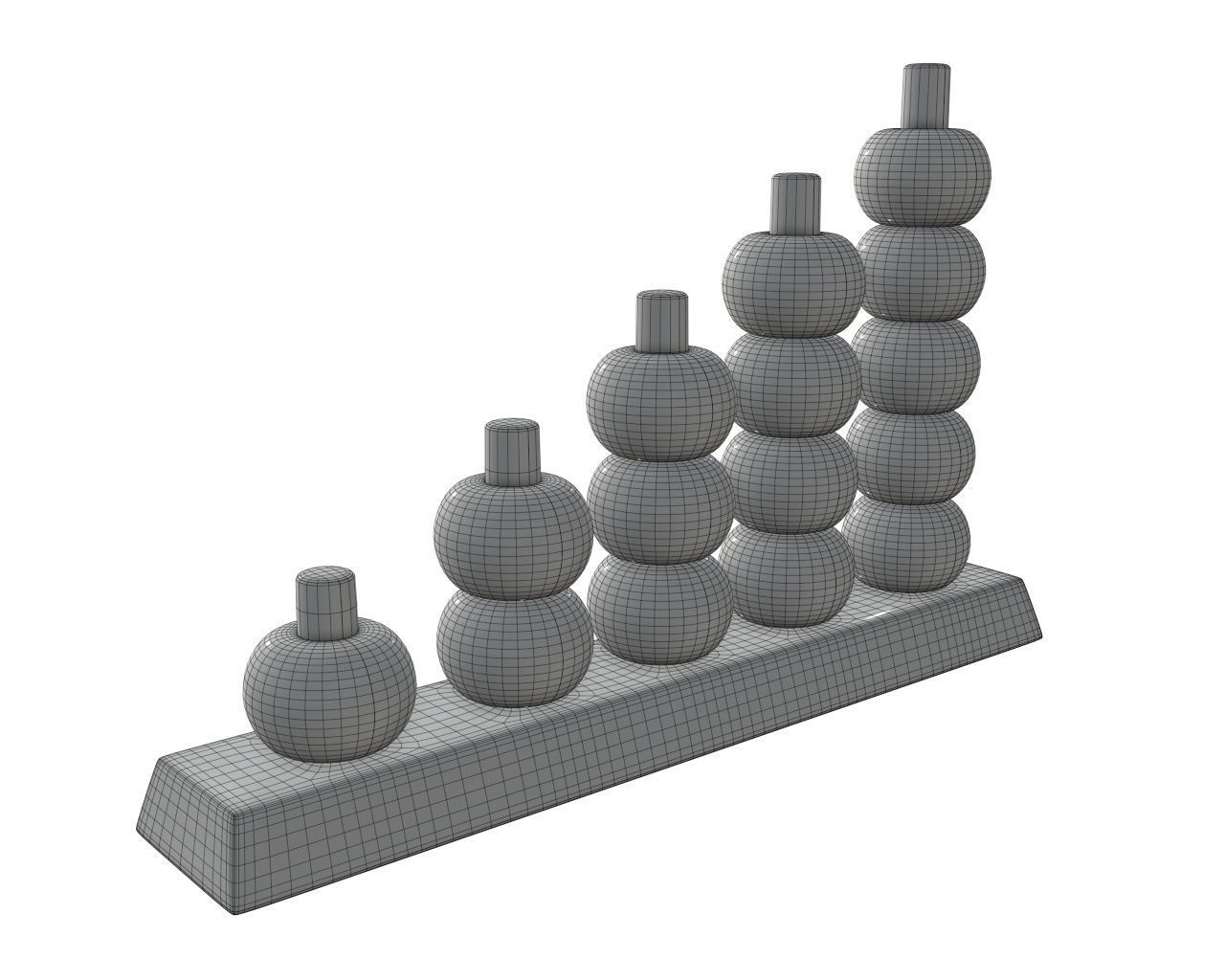 Scores wooden toy 3D model_7