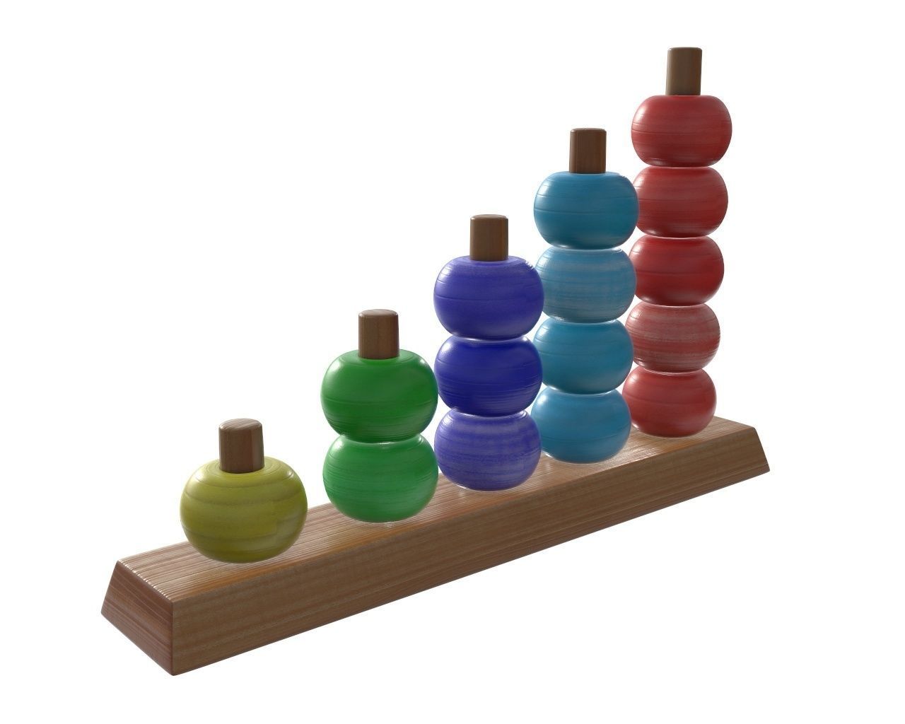 Scores wooden toy 3D model_3