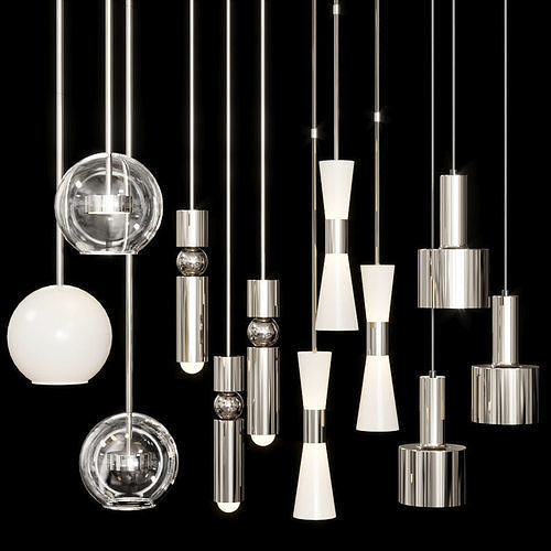 Pendant set 002 3D model