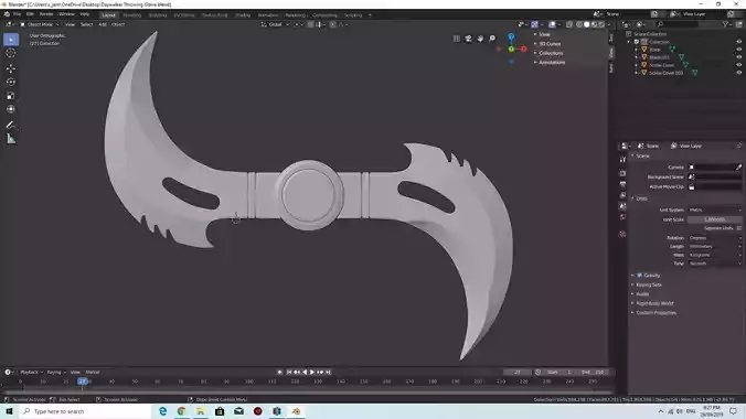 Blade the Daywalkers Throwing Glaive 3D print model