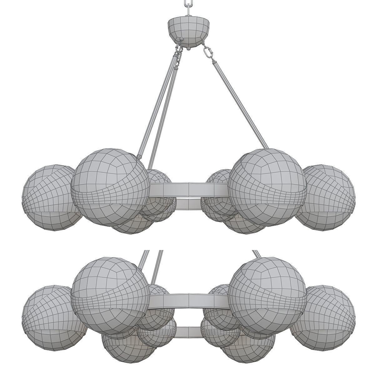 CHANDELIER PIAZETTA 3d model Low-poly 3D model_1