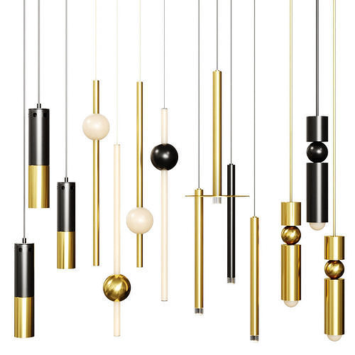 Pendant set 003 3D model