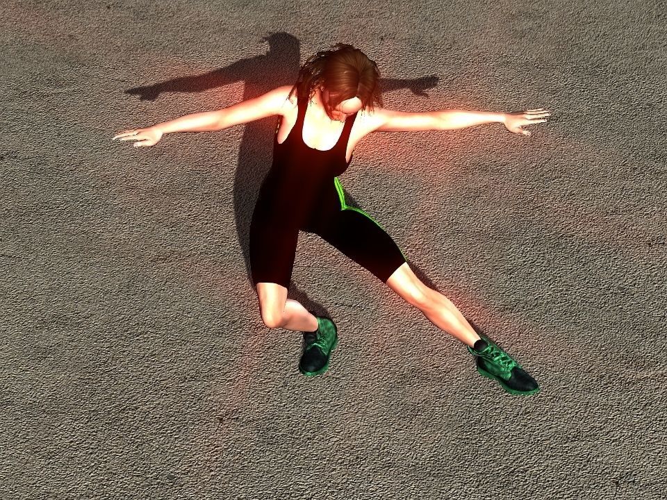 Fitness suit Low-poly 3D model_33