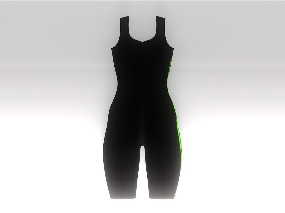 Fitness suit Low-poly 3D model_2