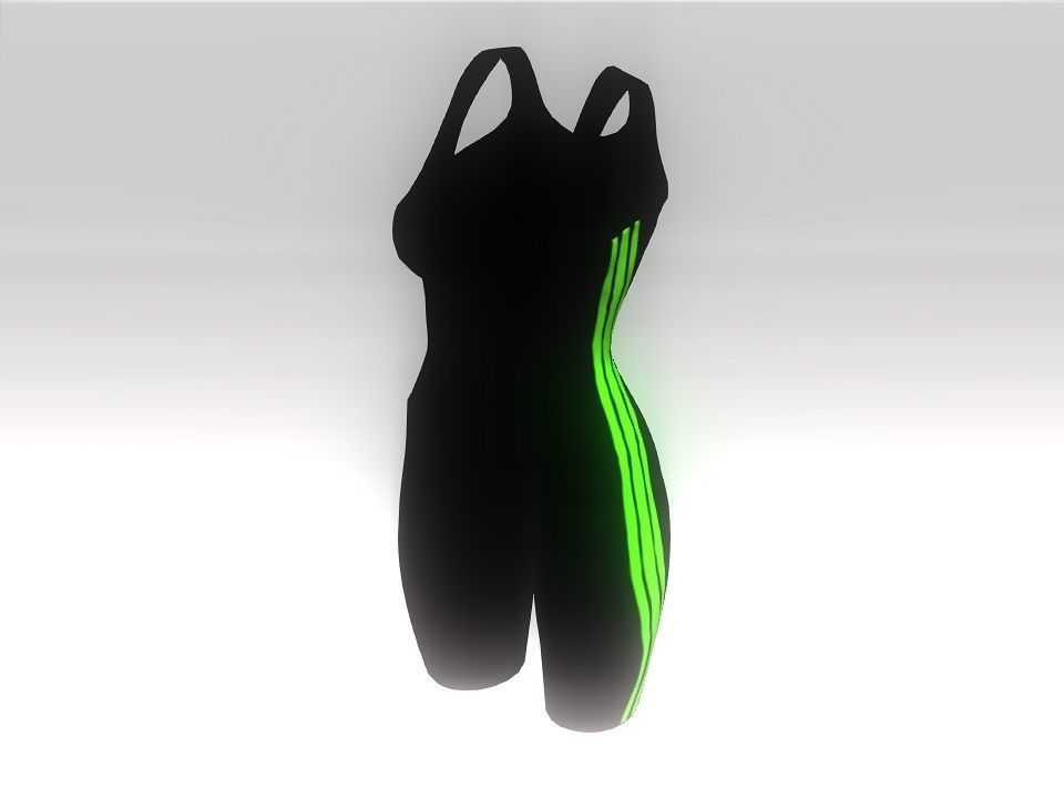 Fitness suit Low-poly 3D model_12