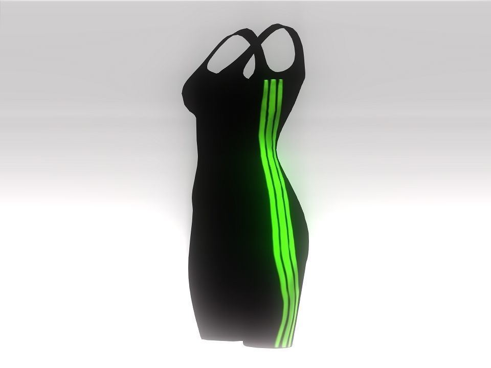 Fitness suit Low-poly 3D model_4