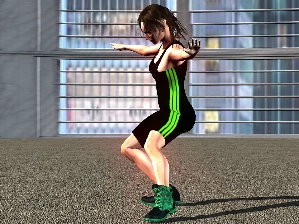 Fitness suit Low-poly 3D model_17