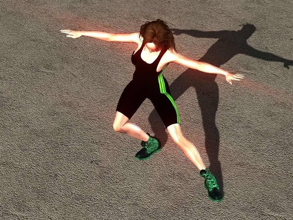 Fitness suit Low-poly 3D model_32