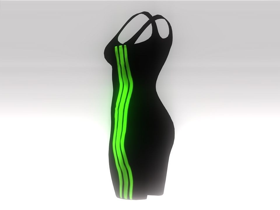 Fitness suit Low-poly 3D model_11