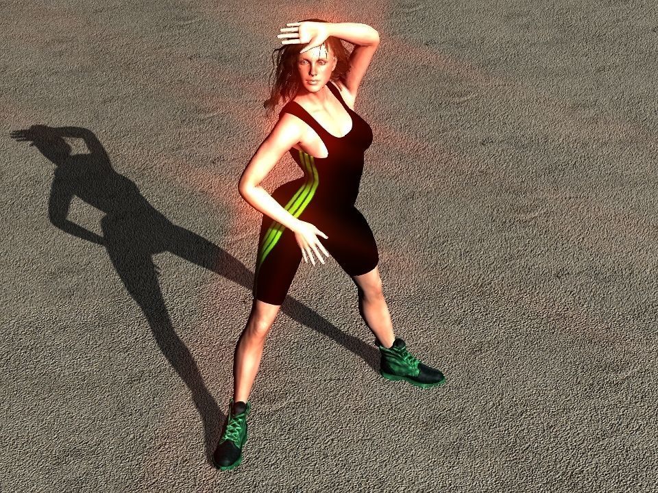 Fitness suit Low-poly 3D model_44