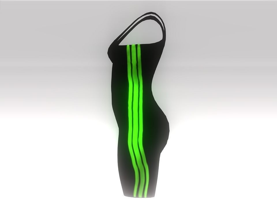 Fitness suit Low-poly 3D model_5