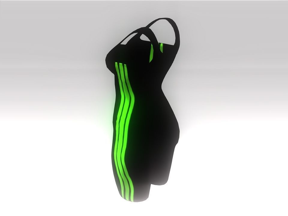 Fitness suit Low-poly 3D model_20