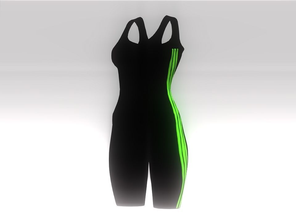 Fitness suit Low-poly 3D model_3