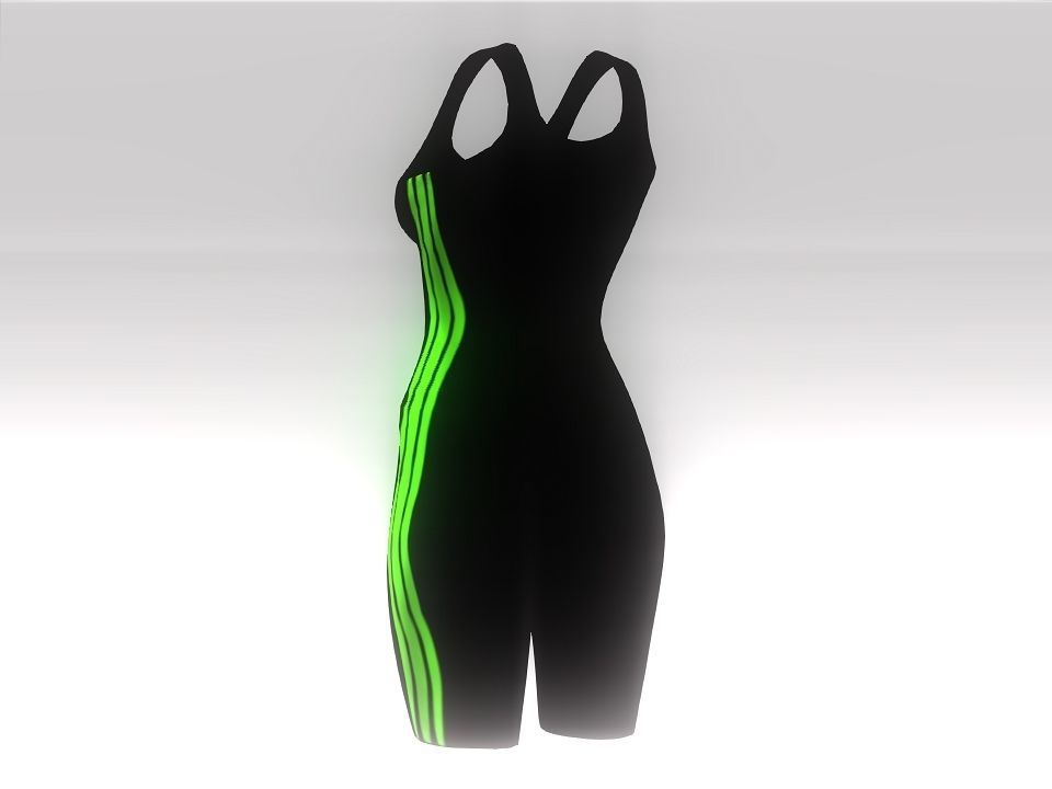 Fitness suit Low-poly 3D model_10
