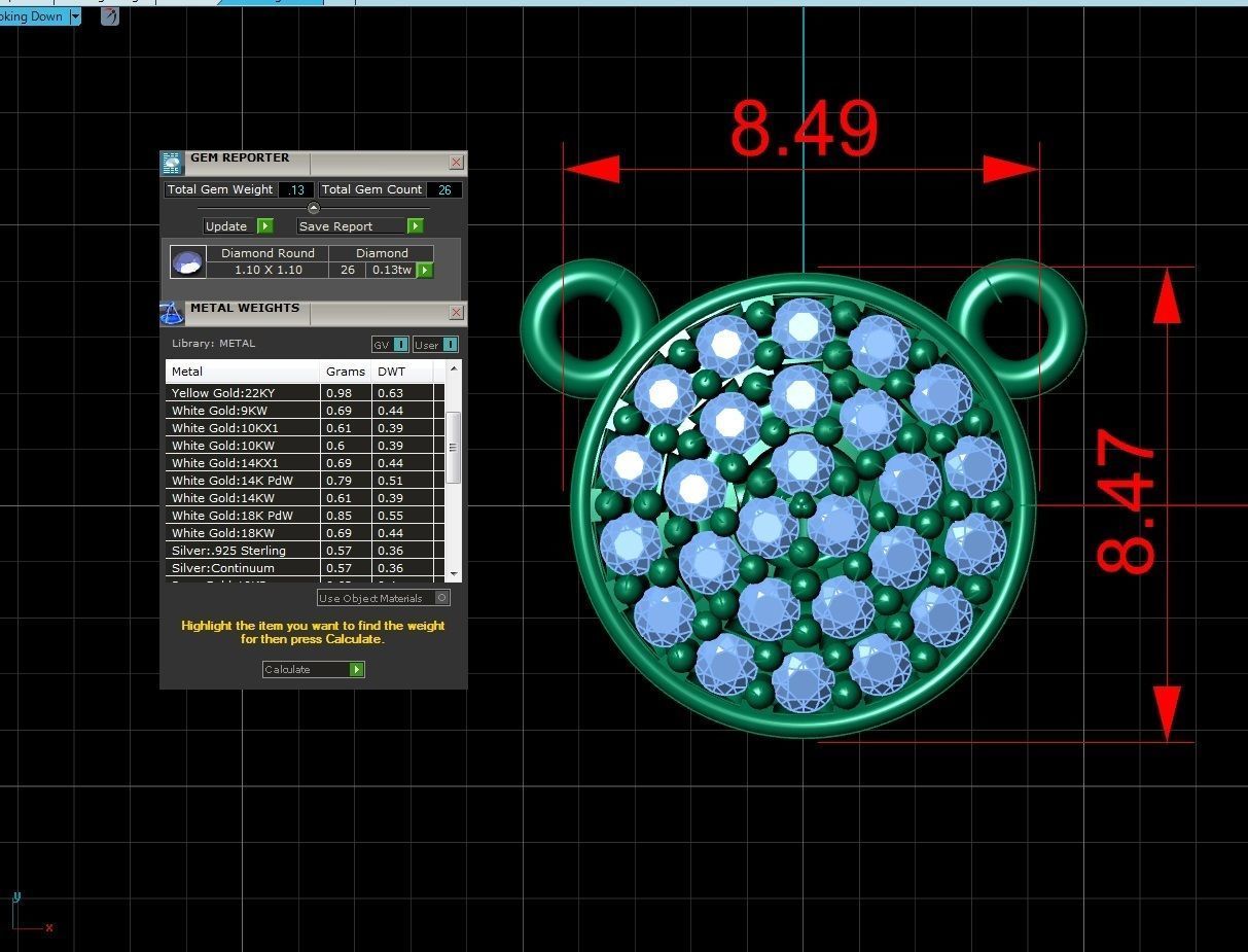 Jewelry Pendant 3D print model_1