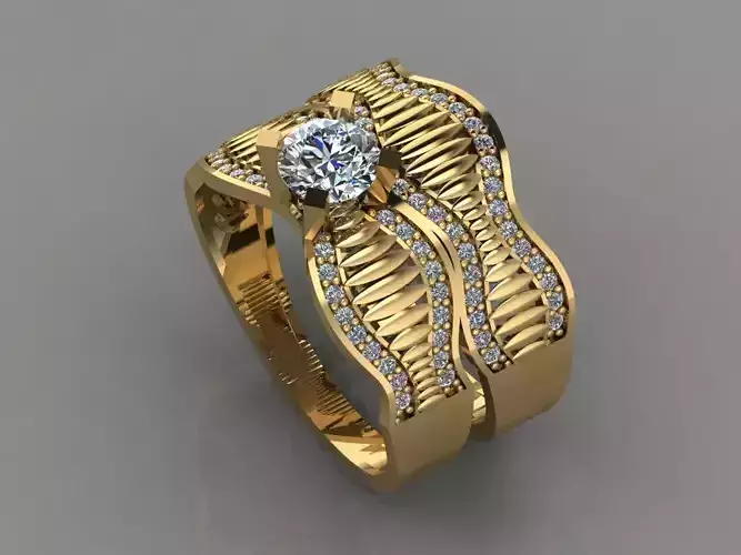 GC GOLD T038- Diamond ring 