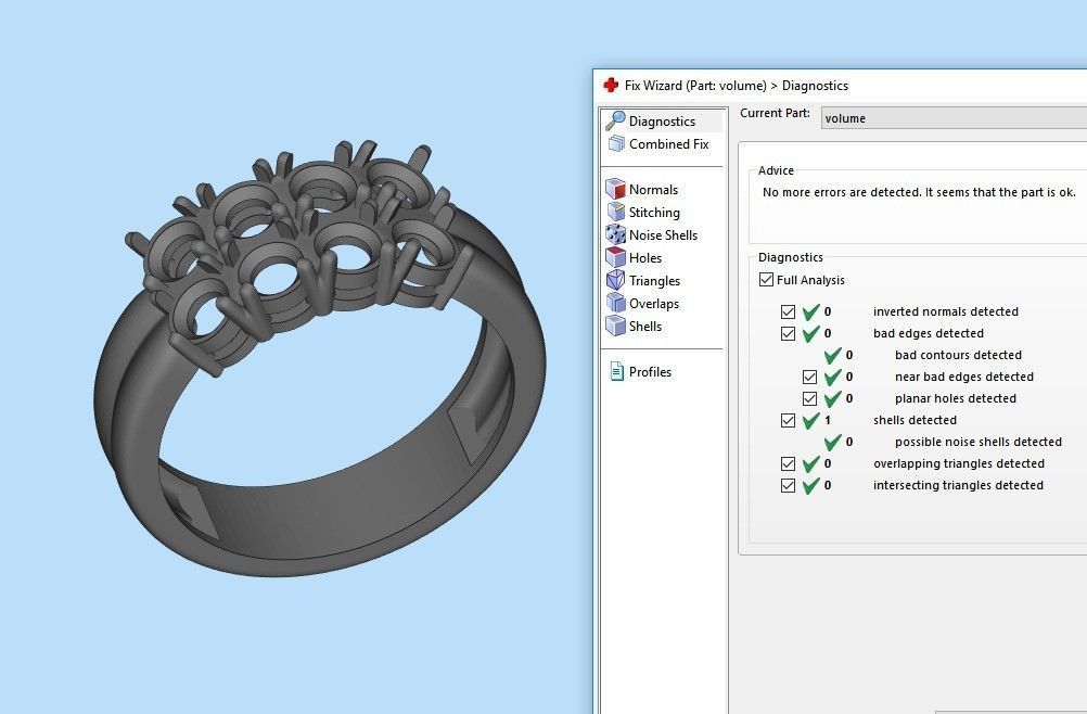 Solitaire wedding engagement women ring with diamonds 3dm stl 3D print model_29