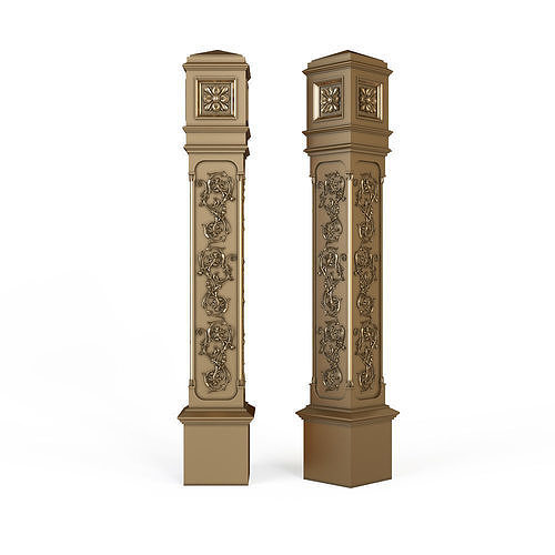 stair column for cnc 3D model