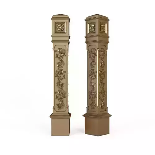 stair column for cnc 3D model