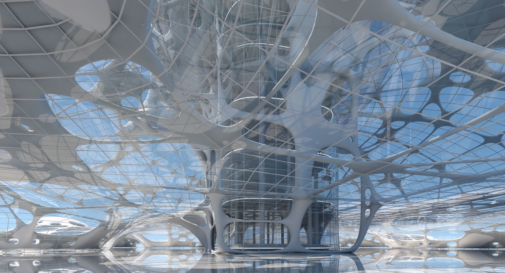 Futuristic Skyscraper 991 3D model_16