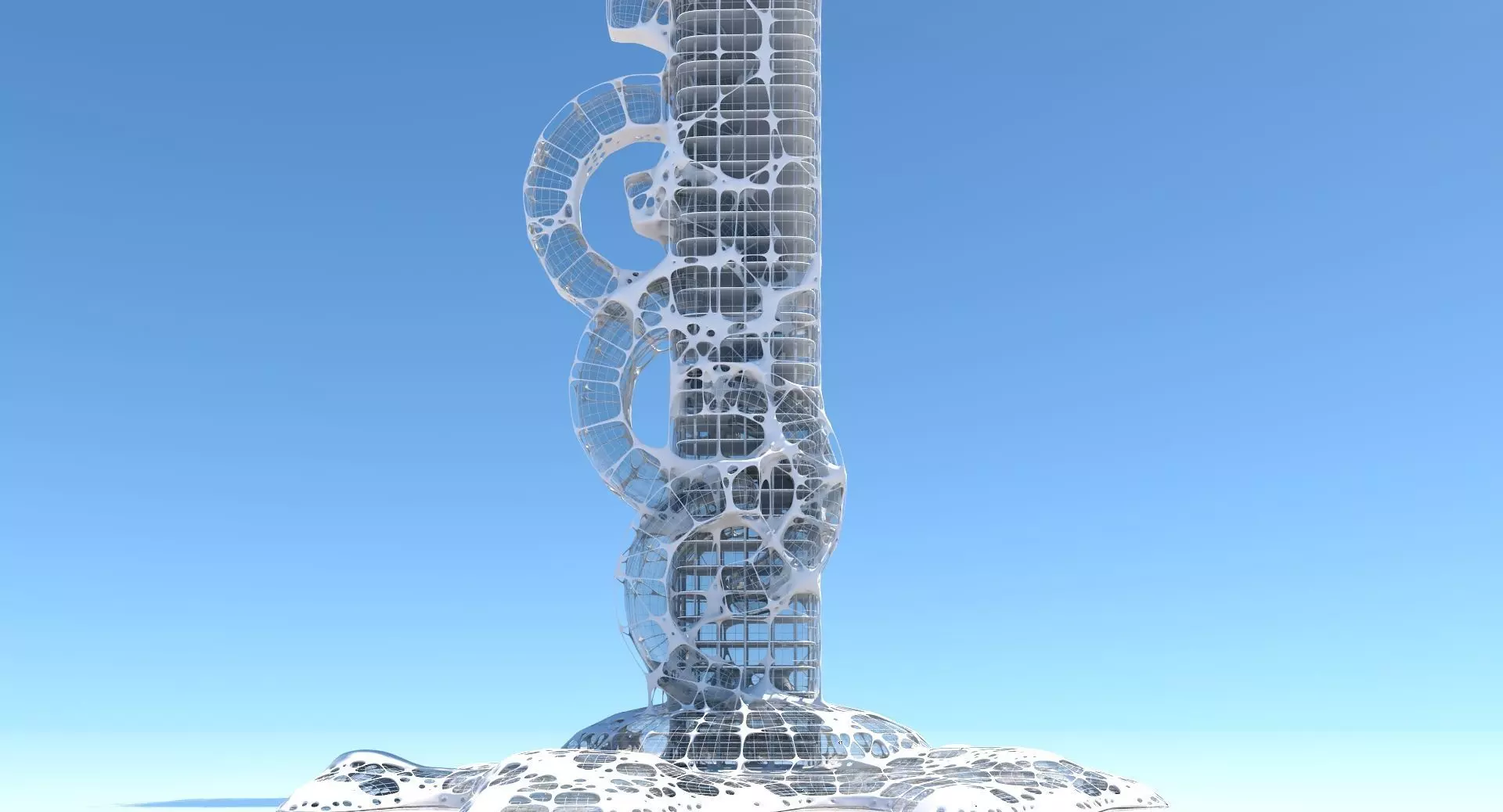 Futuristic Skyscraper 991 3D model_0