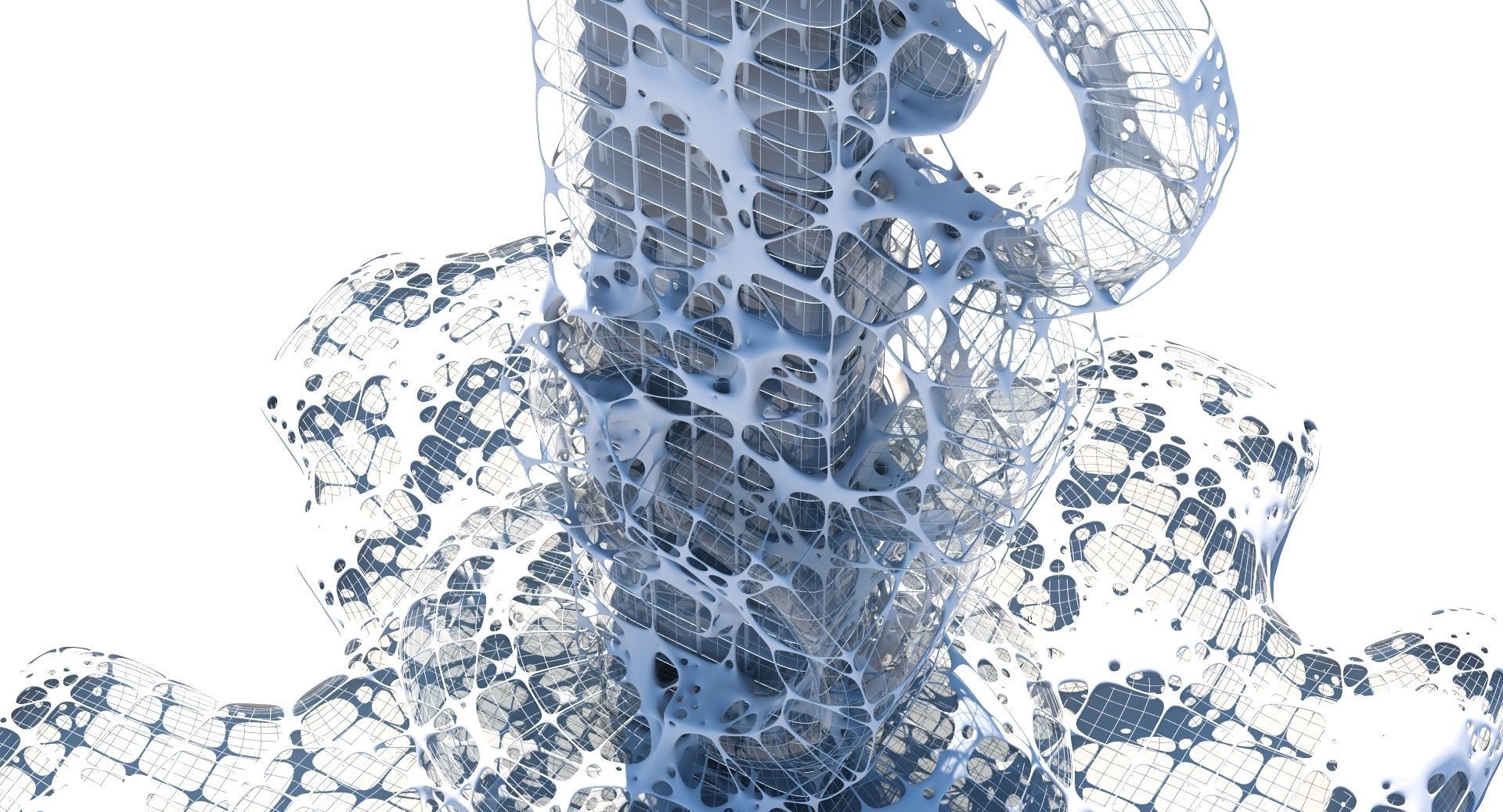 Futuristic Skyscraper 991 3D model_3