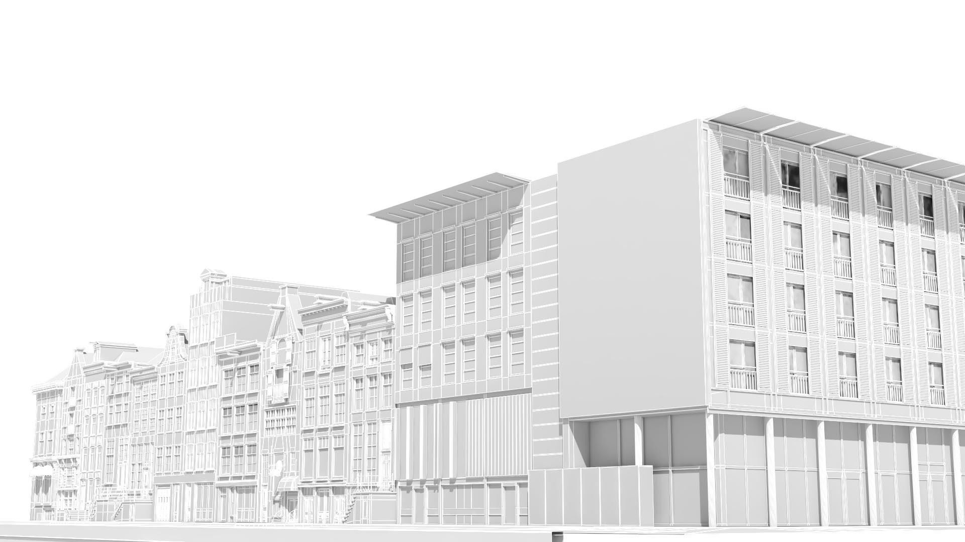 AMSTERDAM HOUSES 13 ANNA FRANK BUILDING 3D model_21