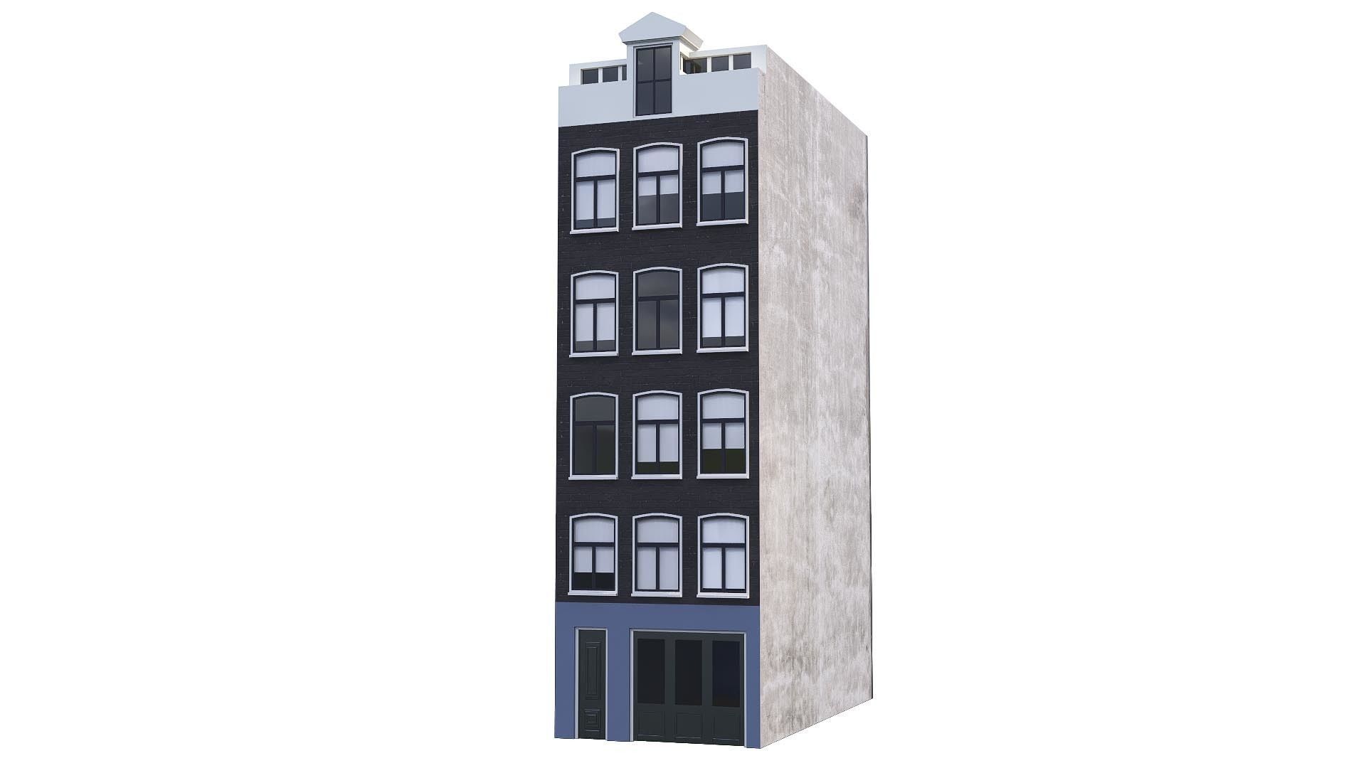 AMSTERDAM HOUSES 13 ANNA FRANK BUILDING 3D model_12