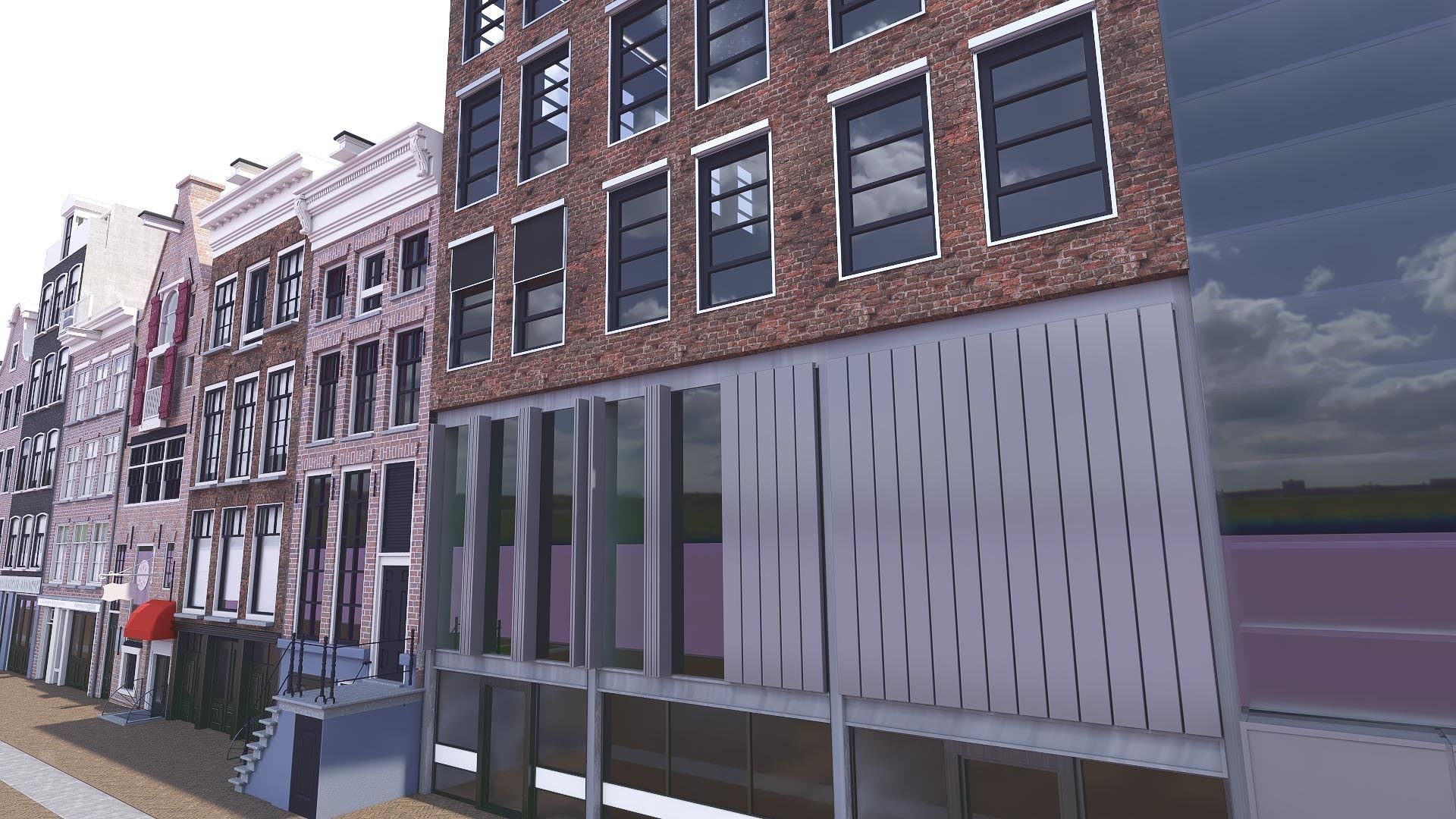 AMSTERDAM HOUSES 13 ANNA FRANK BUILDING 3D model_5