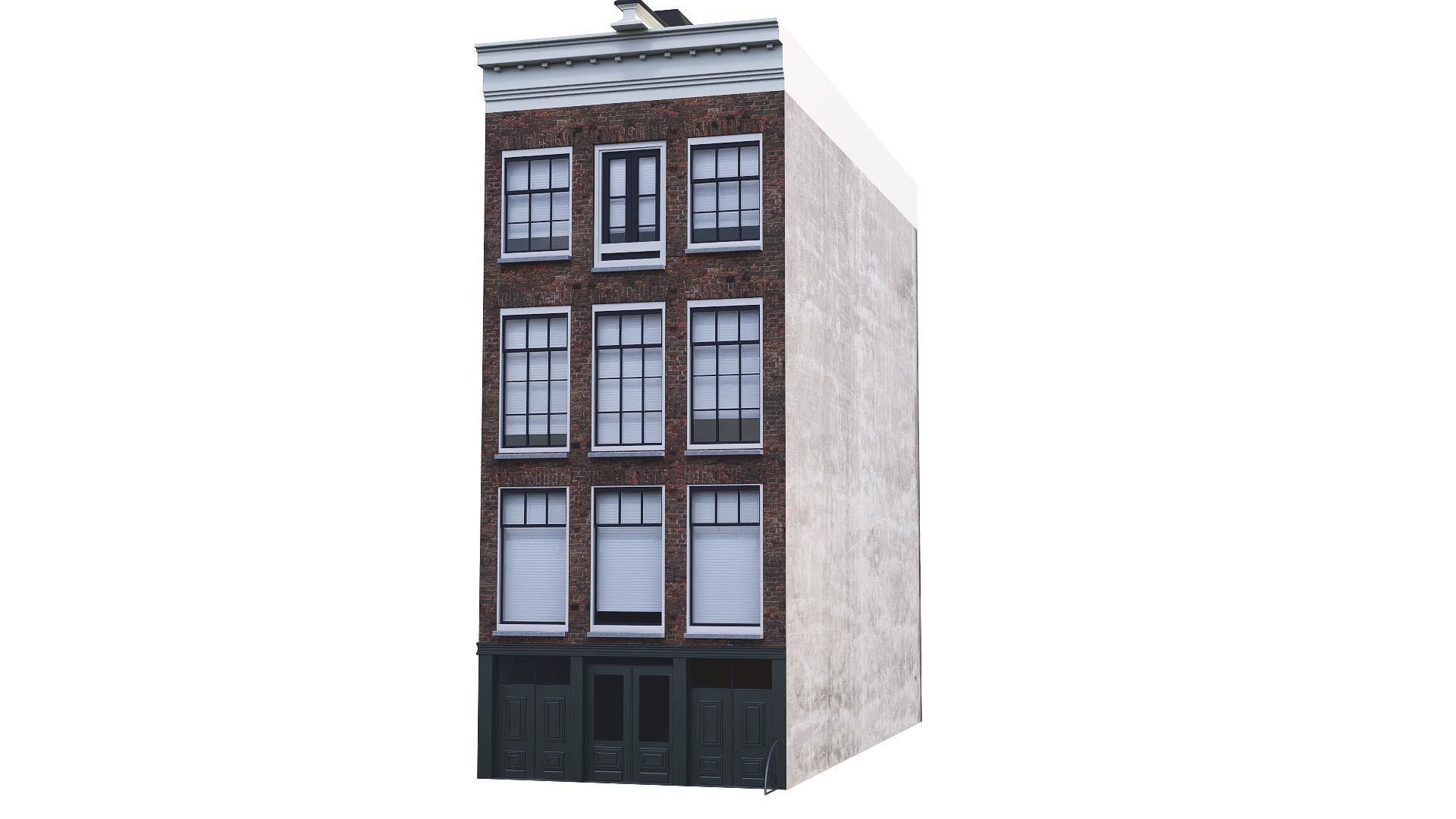 AMSTERDAM HOUSES 13 ANNA FRANK BUILDING 3D model_15