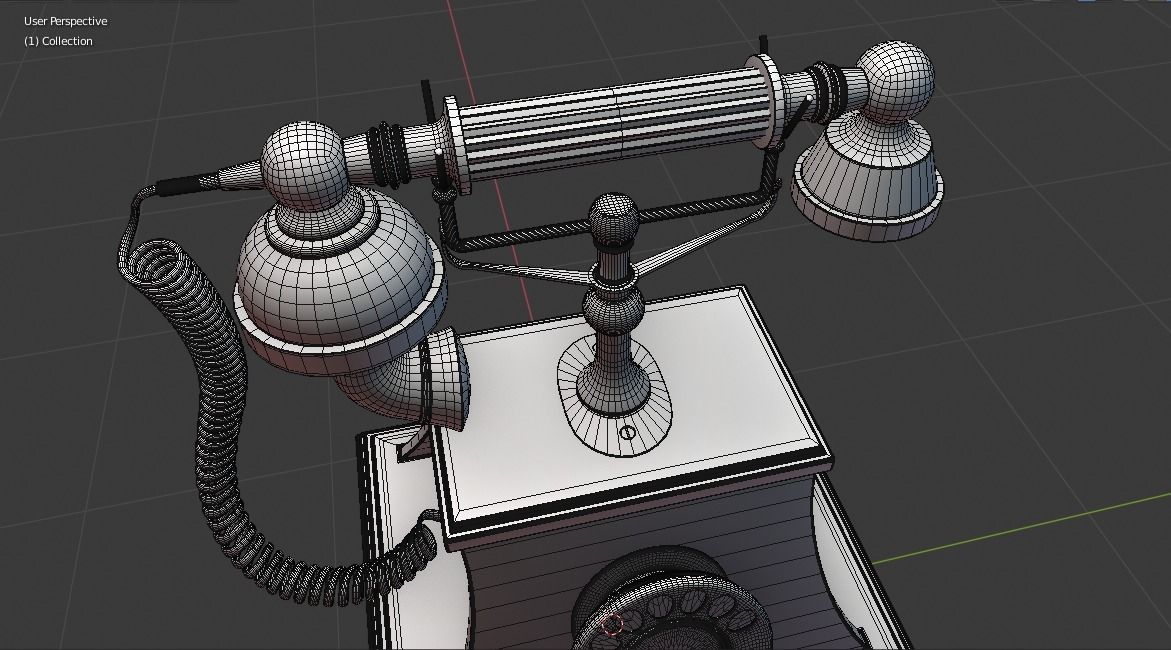 Vintage Telephone 3D model_20