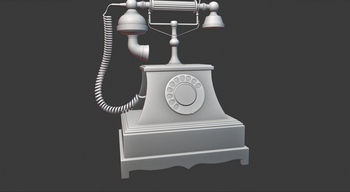 Vintage Telephone 3D model_15